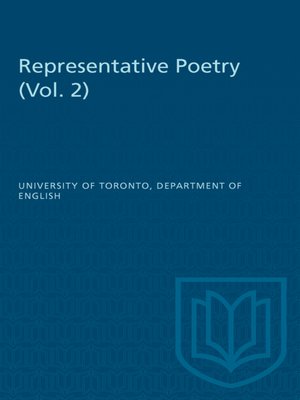 cover image of Representative Poetry